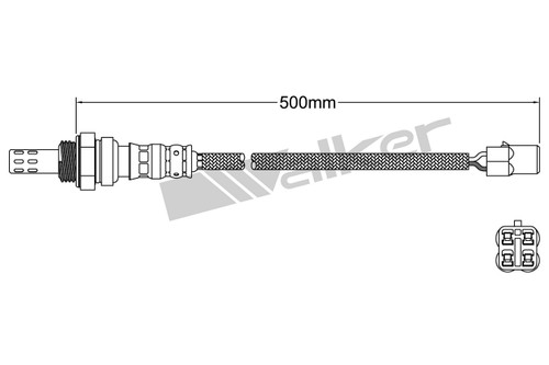 Othermotive Oxygen Sensor 932-14044 for 2009-2018 Kawasaki/Yamaha (KLZ1000 Versys LT, VMX1700 V-Max)