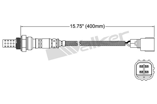 Walker Products Oxygen Sensor 250-24487 for 2005-2020 Subaru/Toyota 3.0L 2.0L (B9 Tribeca, Crosstrek, Forester, Impreza)
