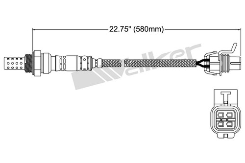 Walker Products Oxygen Sensor 250-24488 for 2002-2007 Chevrolet/GMC/Pontiac 6.0L 3.6L