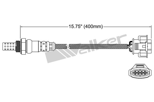 Walker Products Oxygen Sensor 250-24612 for 2003-2021 Buick/Cadillac/Chevrolet 1.4L 2.8L (Encore, SRX, Cruze, Cruze Limited)