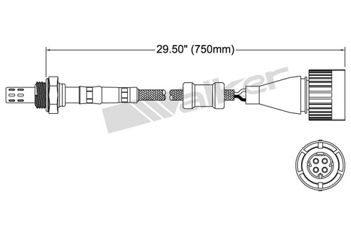Walker Products Oxygen Sensor 250-24613 for 1989-1992 BMW 2.5L (525i)