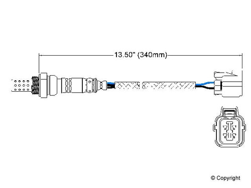 Walker Products Oxygen Sensor 250-24620 for 1994-2002 Honda 2.2L 2.3L (Accord, Insight, Odyssey, Prelude)