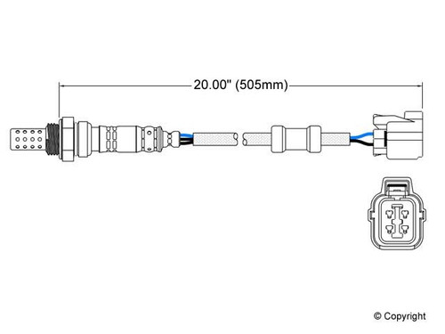 Walker Products Oxygen Sensor 250-24621 for 1990-2003 Acura/Honda 1.7L 2.2L (EL, Accord, Prelude)