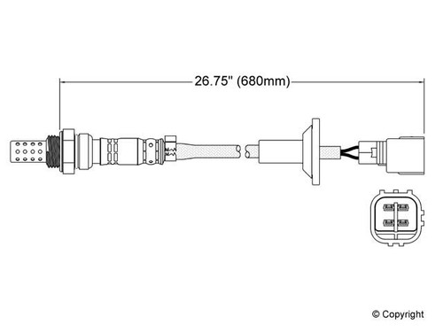 Walker Products Oxygen Sensor 250-24623 for 1996-2025 Lexus/Toyota 5.0L 3.5L (GS F, GS350, GS400, GS430)