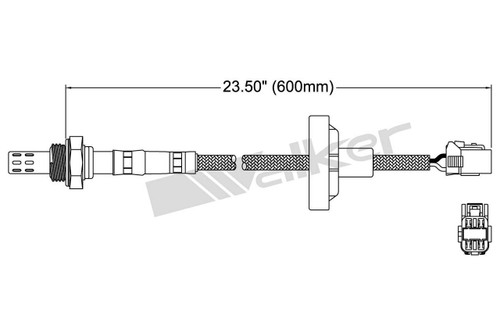 Walker Products Oxygen Sensor 250-24637 for 1996-1997 INFINITI 3.0L (J30)