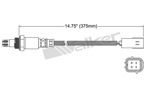 Walker Products Oxygen Sensor 250-54035 - 4-Wire Wide-Band
