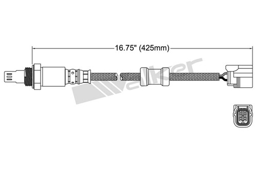 Walker Products Oxygen Sensor 250-54040 for 2006-2011 Acura/Honda 2.0L 1.3L (CSX, Civic)