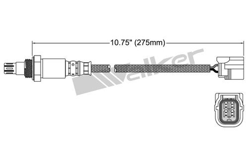Walker Products Oxygen Sensor 250-54041 for 2006-2022 Honda 2.0L 1.8L (Accord, Civic, HR-V)