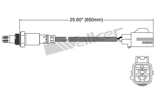 Walker Products Oxygen Sensor 250-54042 - 4-Wire Wide-Band