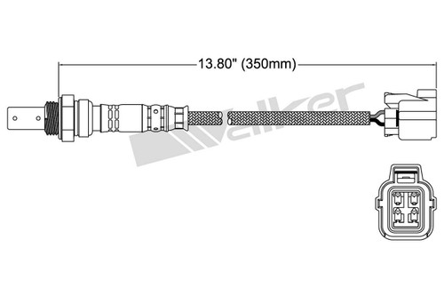 Walker Products Oxygen Sensor 250-54055 - 4-Wire Wide-Band