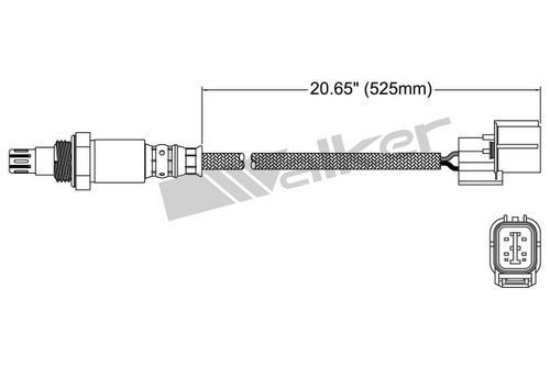 Walker Products Oxygen Sensor 250-54056 for 2006-2009 Honda 2.2L (S2000)