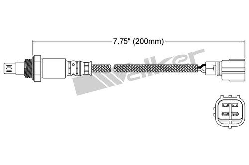Walker Products Oxygen Sensor 250-54074 for 2002-2014 Subaru/Toyota 3.6L 3.0L (Legacy, Outback, Tribeca, Camry)