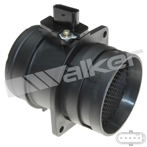 Walker Products Mass Air Flow Sensor 245-1282 for 2009-2017 Audi/Seat/Volkswagen 2.0L 1.8L (A3, A3 Quattro, A4, A4 allroad)