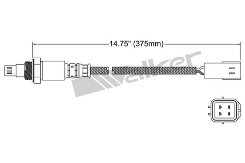 Walker Products Oxygen Sensor 250-54082 for 2011-2013 Nissan 2.5L (Altima)
