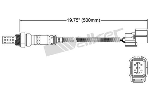 Walker Products Oxygen Sensor 250-24346 for 2001-2010 Acura/Honda/Saturn 3.5L 3.2L (MDX, RL, TL, Accord)