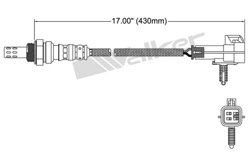 Walker Products Oxygen Sensor 250-24355 for 2002-2008 Cadillac/Chevrolet/GMC 6.0L 6.2L (CTS, Escalade, Escalade ESV, Escalade EXT)