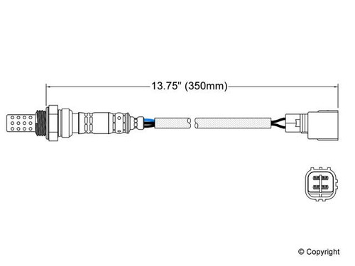 Walker Products Oxygen Sensor 250-24360 for 1993-2021 Lexus/Pontiac/Scion 3.0L 2.5L (ES300, ES300h, ES330, ES350)