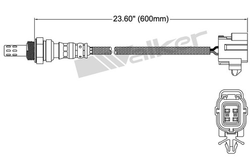 Walker Products Oxygen Sensor 250-24365 for 2000-2002 Mazda 2.5L (626, Millenia)