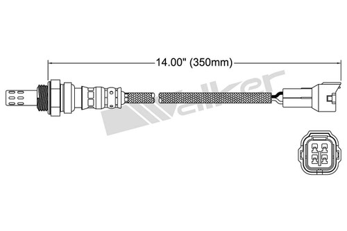 Walker Products Oxygen Sensor 250-24372 for 1999-2007 Chevrolet/Suzuki 2.5L 2.0L (Tracker, Aerio, Esteem, Grand Vitara)