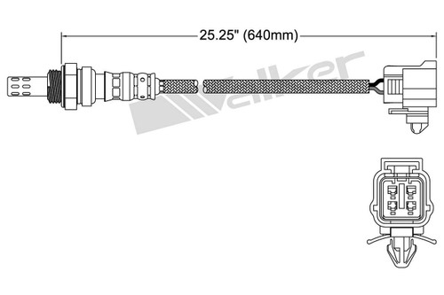 Walker Products Oxygen Sensor 250-24377 for 2000-2002 Mazda 2.5L 2.0L (626)
