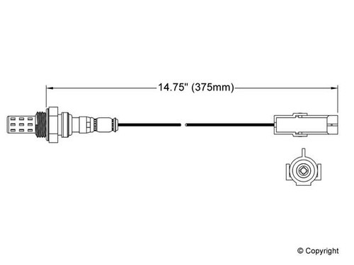 Walker Products Oxygen Sensor 250-21001 for 1980-2010 AM General/American Motors/Buick 5.7L 4.2L