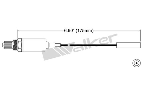 Walker Products Oxygen Sensor 250-21002 for 1980-1990 Chrysler/Dodge/Plymouth 5.2L 3.7L (Cordoba, E Class, Fifth Avenue, Imperial)