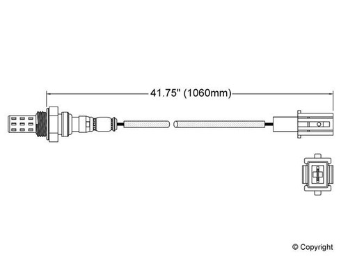 Walker Products Oxygen Sensor 250-21014 for 1986-1989 Mazda 2.0L 2.2L (B2000, B2200)