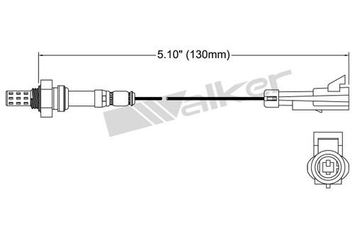 Walker Products Oxygen Sensor 250-21029 for 1991-1994 Saturn 1.9L (SC, SC1, SC2, SL)