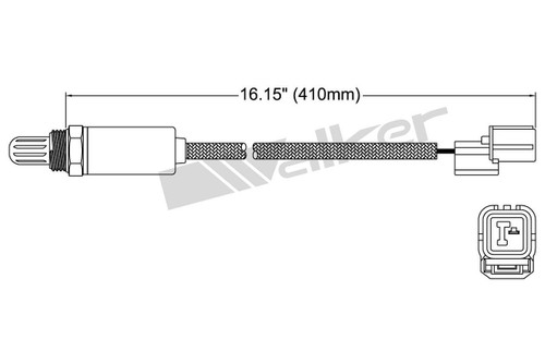 Walker Products Oxygen Sensor 250-21031 for 1992-1995 Honda 1.5L (Civic)