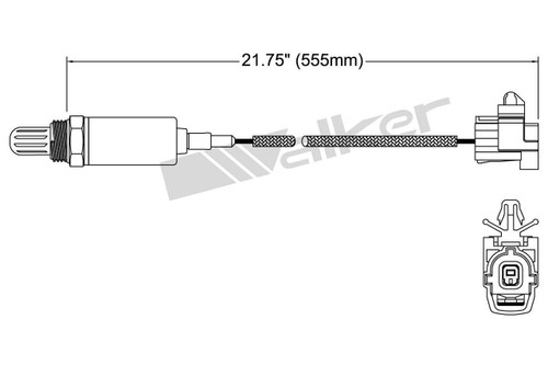 Walker Products Oxygen Sensor 250-21035 for 1990-1993 Mazda 1.6L (Miata)