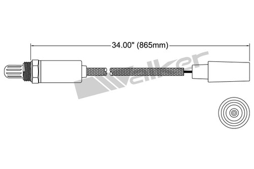 Walker Products Oxygen Sensor 250-21036 for 1983-1985 Porsche 2.5L (944)