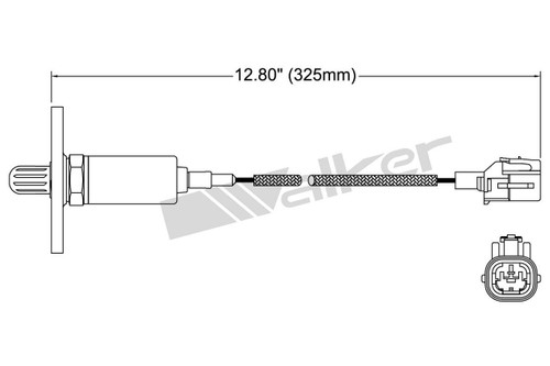 Walker Products Oxygen Sensor 250-21053 for 1992-1995 Geo/Lexus/Toyota 1.8L 1.6L (Prizm, ES300, Camry, Celica)