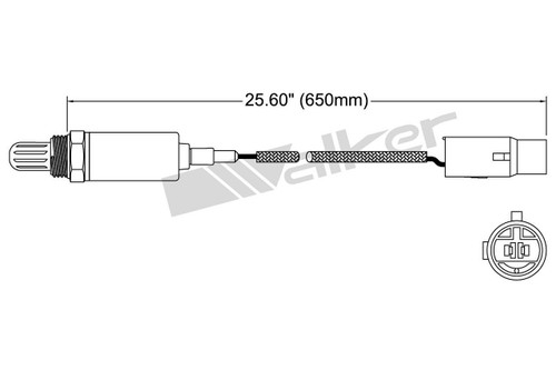 Walker Products Oxygen Sensor 250-21062 for 1989-1991 Dodge/Plymouth 2.0L (Colt)