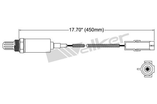 Walker Products Oxygen Sensor 250-21070 for 1989-1994 Suzuki 1.3L (Swift)