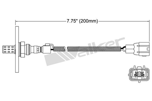 Walker Products Oxygen Sensor 250-22051 for 1993-1995 Geo/Toyota 1.8L 1.6L (Prizm, Corolla)