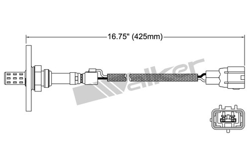 Walker Products Oxygen Sensor 250-22052 for 1991-1995 Geo/Toyota 1.8L 1.6L (Prizm, Celica, Corolla, Paseo)