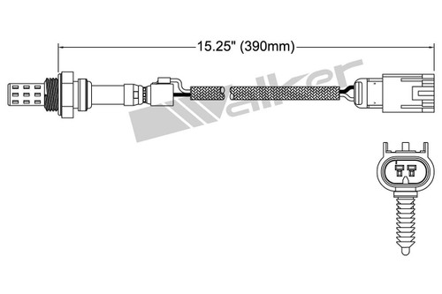 Walker Products Oxygen Sensor 250-22060 for 2000-2003 Chevrolet/GMC/Oldsmobile 2.4L 2.2L (Cavalier, S10, Sonoma, Alero)
