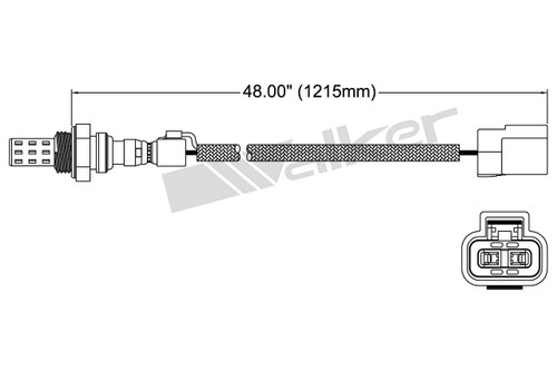 Walker Products Oxygen Sensor 250-22065 for 1989 Dodge/Mitsubishi 3.0L (Raider, Montero)
