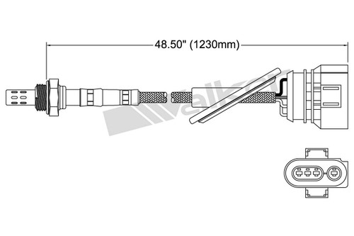 Walker Products Oxygen Sensor 250-24405 - 4-Wire Narrow-Band