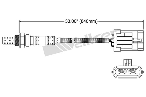 Walker Products Oxygen Sensor 250-24406 - 4-Wire Narrow-Band