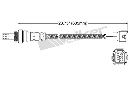 Walker Products Oxygen Sensor 250-24407 - 4-Wire Narrow-Band