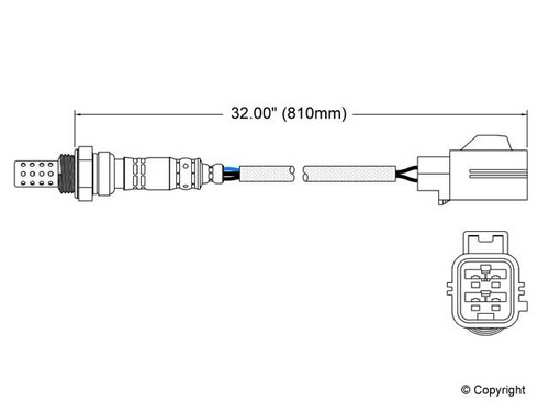 Walker Products Oxygen Sensor 250-24408 - 4-Wire Narrow-Band