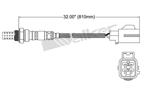 Walker Products Oxygen Sensor 250-24408 - 4-Wire Narrow-Band