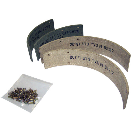Crown Automotive 116600 Drum Brake Shoe Facing Kit 2-Pack - Fits 1941-1945 Jeep M38-A1