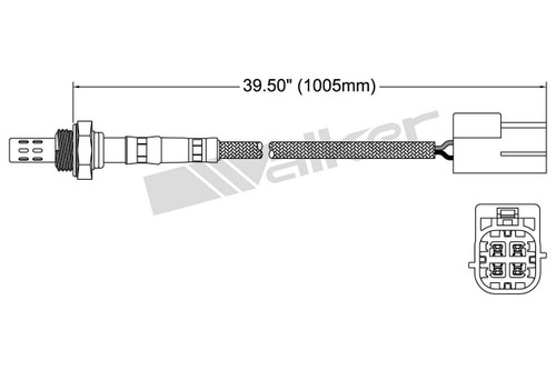 Walker Products Oxygen Sensor 250-24418 for 2002-2004 INFINITI/Nissan 3.5L (I35, Maxima)