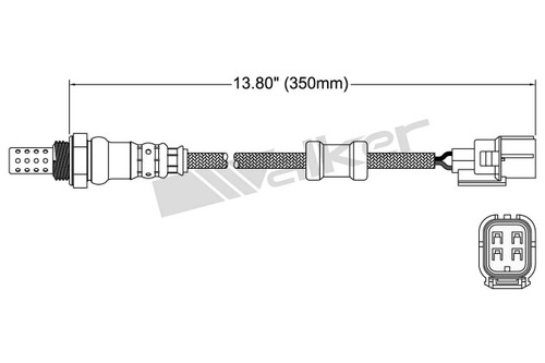 Walker Products Oxygen Sensor 250-24786 for 2006-2017 Acura/Honda 2.0L 3.5L (ILX, Accord, Civic)