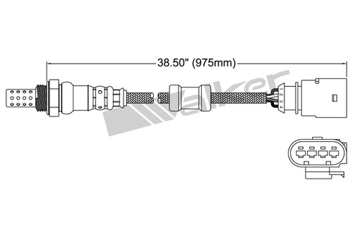 Walker Products Oxygen Sensor 250-24755 for 2008-2009 Audi 3.2L (TT Quattro)