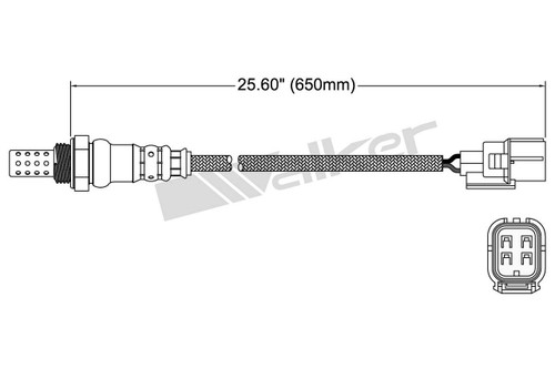 Walker Products Oxygen Sensor 250-24787 for 2008-2020 Acura/Honda 3.0L 3.5L (MDX, Accord)