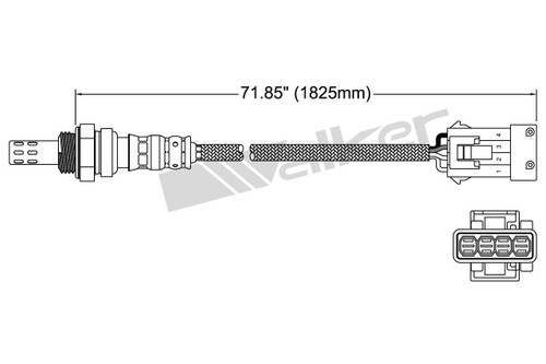 Walker Products Oxygen Sensor 250-24921 for 2006-2008 Peugeot 2.2L (407)