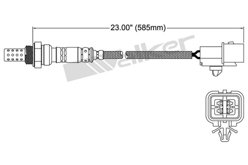 Walker Products Oxygen Sensor 250-24239 for 1995-2011 Mitsubishi 3.8L 3.0L (Eclipse, Montero, Montero Sport)
